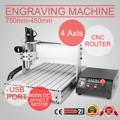 CNC frézka - frézovací obrábací stroj 3040 / 6040 4 osé CNC