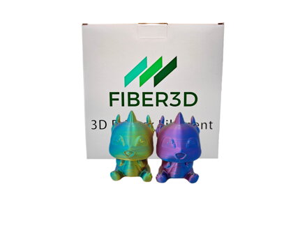 FIBER3D Filamenty PLA SILK Tri color 1 kg  - trojfarebný filament