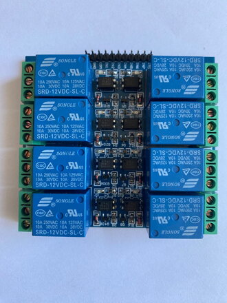 Relé modul 8 kanálů  5V 10A - Bazar