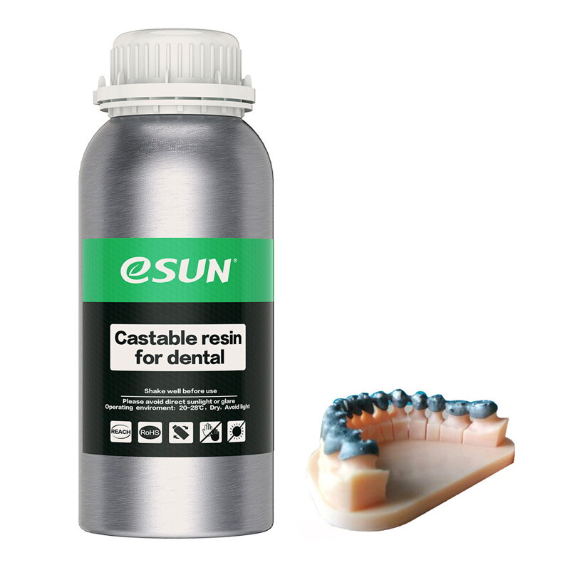 Castable resin DENTAL 1 kg - odlievateľná živica na zubné účely pre LCD tlačiarne eSUN