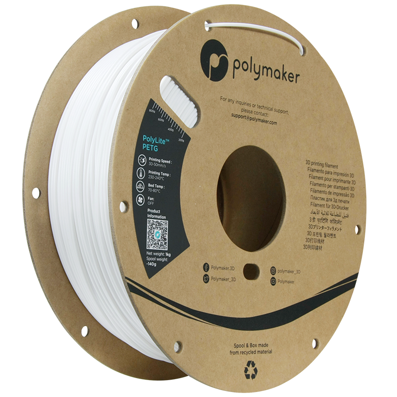 Polymaker PolyLite PETG - White 2,85 mm