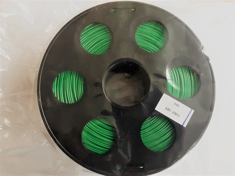 ABS filament - smaragdovo zelená 1 kg