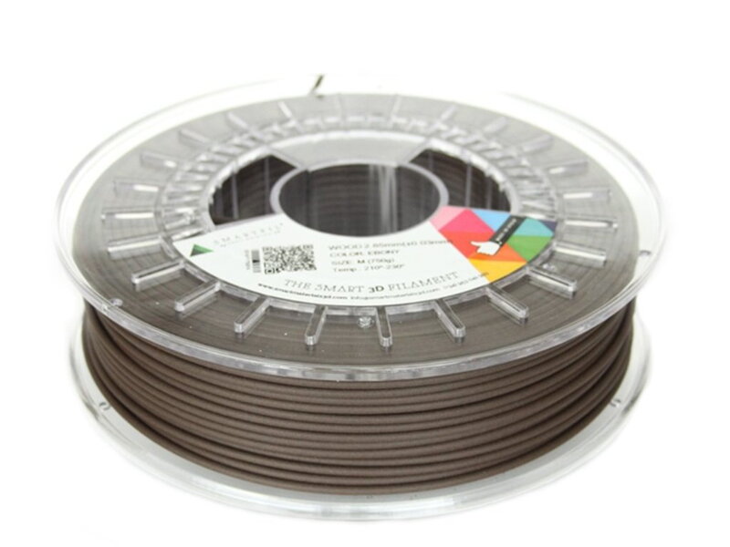 WOOD filament tmavo hnedý eben 2,85 mm Smartfil 750 g