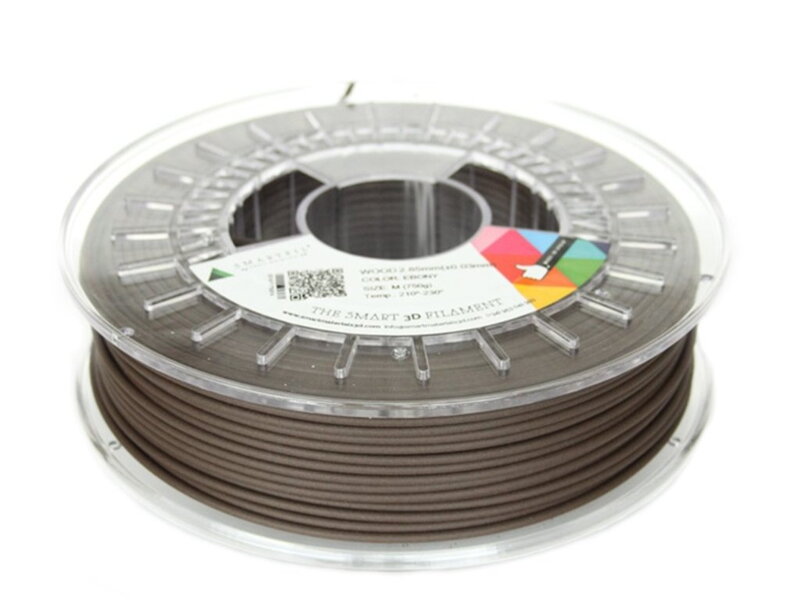 WOOD filament tmavo hnedý eben 2,85 mm Smartfil 750 g WOOD filament tmavo hnedý eben 2,85 mm Smartfil 750 g