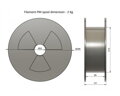Filament-PM PET-G tisková struna černá 1,75 mm 2 kg Filament PM