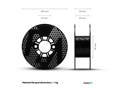 Filament-PM PET-G tlačová struna čierna 1,75 mm 1 kg Filament PM