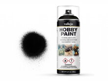 Vallejo aerosol 28012 čierny základný sprej (400 ml)