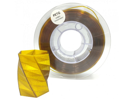 PET-G filament 1,75 mm jantárový transparentný Devil Design 1 kg