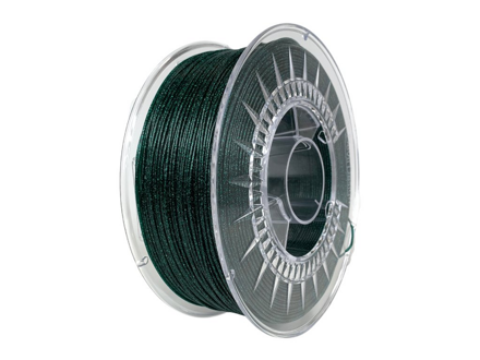 PLA filament 1,75 mm Galaxy trblietavý zelený Devil Design 1kg