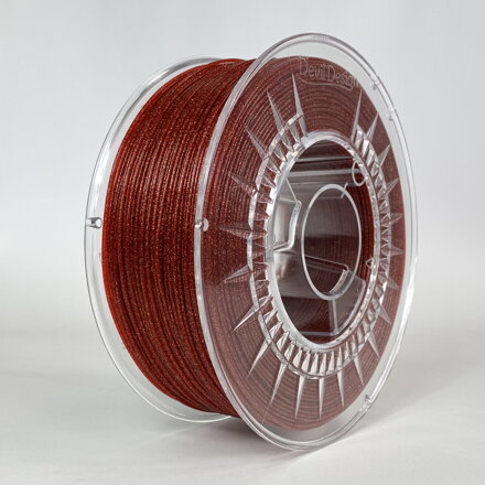 PLA filament 1,75 mm Galaxy trblietavý červený Devil Design 1 kg