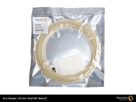 Vzorka 15 metrov - Vinyl 303 filament Natural 1,75 mm Fillamentum