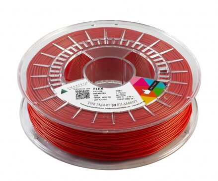 Flex vlákno Rubin Red 1,75 mm SmartFil Coil: 0,75 kg