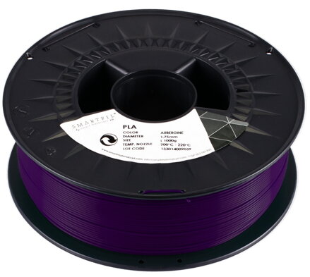 PLA filament modrofialový Aubergine 1,75 mm Smartfil 1kg