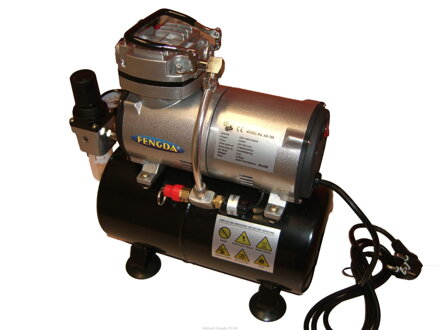Airbrush Hobby Compressor Fengda AS-186 s tlakovou nádobou