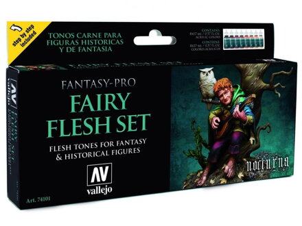 Vallejo pre Nocturn Set 74101 Fairy Flesh Set (8)