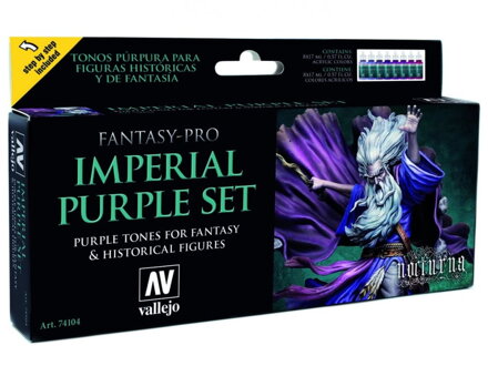 Vallejo pre Nocturn Set 74104 Imperial Purple Set (8)