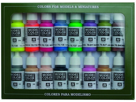 Vallejo model Color 16 Color Set 70112 Wargame Special (16)