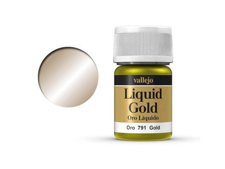 Vallejo Liquid Gold 70791 Zlato (na báze alkoholu) (35 ml)
