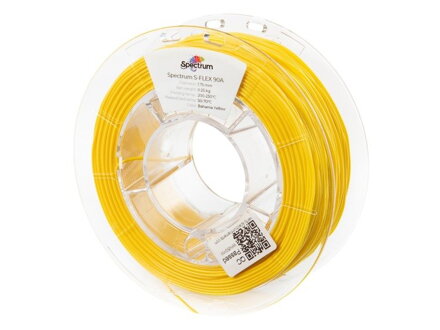 S-flex vlákno 90a Bahama žlté 1,75 mm spektrum 0,5 kg