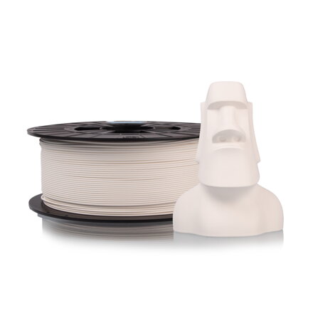 Filament-PM PLA + Vylepšené ľahko vytlačiteľné reťazec biely 1,75 mm 1 kg vlákna PM