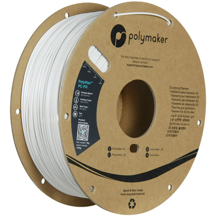 PC-FR Polymax Self-Arting Filament Biely 1,75 mm polymaker 1 kg