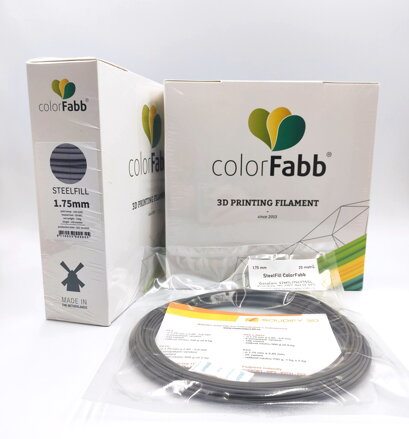 Vzorka 15 metrov - METAL filament STEELFILL 1,75 mm ColorFabb