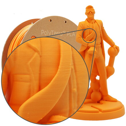 PLA Polyterra Filament Sunrise Orange 2,85 mm polymaker 1000 G
