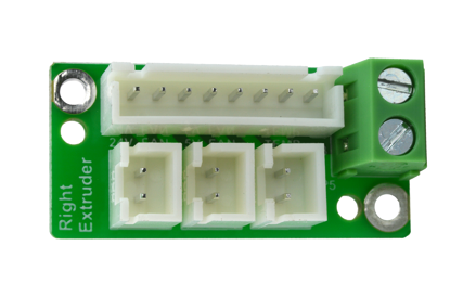 Flashforge Creator Pro 2 Deska pravého extruderu