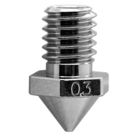 Mosazí potažená, opotřebení odolná tryska Micro Swiss pro Flashforge Creator Pro 3 - 0,6 mm