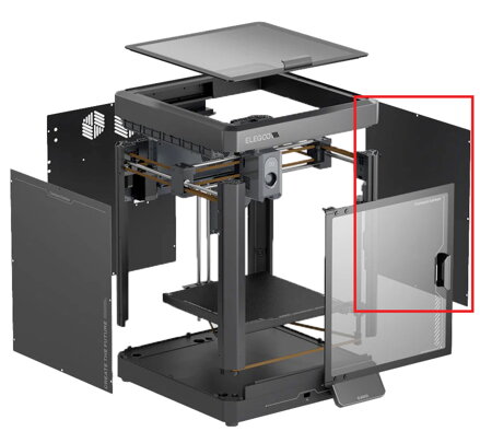 Elegoo Centauri Karbonová Pravá Těsnicí Deska