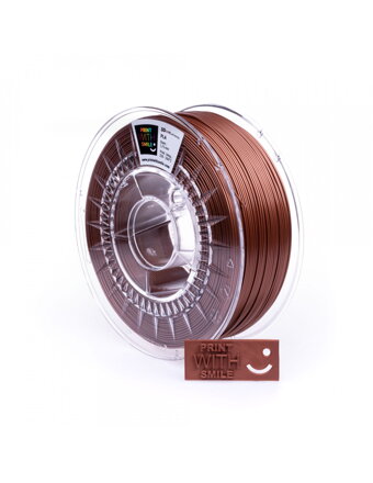 Print with Smile - PLA - 1,75 mm - Copper Brown - 1000 G