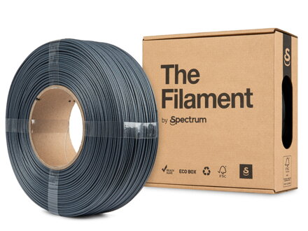 ReFill TheFilament ASA CF ŠEDÁ  1,75 mm 1 kg
