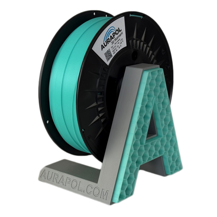 Filament AURAPOL PLA MINT BREEZE ČÁSTEČNĚ TRANSPARENTNÍ 1,75 mm 1 kg.