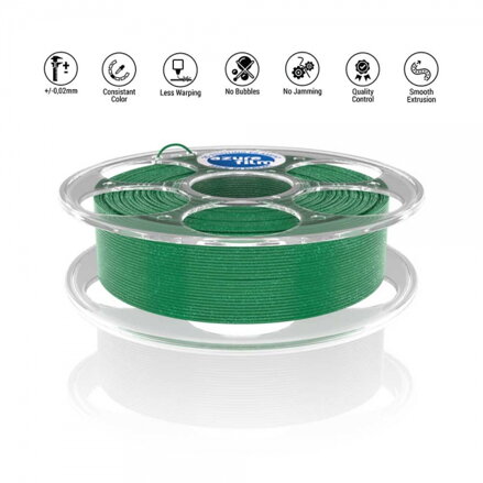 Filament AzureFilm PLA TŘPYTIVĚ ZELENÁ 1,75 mm 1 kg.