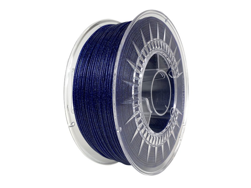 PLA filament 1,75 mm Galaxy trblietavý super modrý Devil Design 1kg