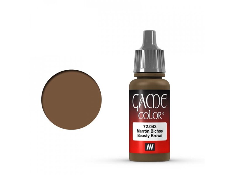 Vallejo Game Color 72043 Beasty Brown (17 ml)