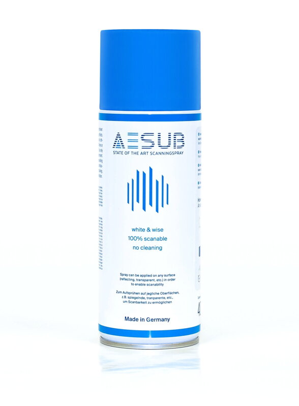 3D skenovací sprej odparujúci modrý miznúcí AESUB White 400 ml