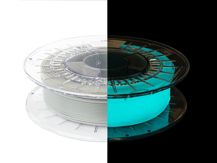 PLA Filament GLOW v tmavo modrej 1,75 mm spektre 0,5 kg PLA Filament GLOW v tmavo modrej 1,75 mm spektre 0,5 kg
