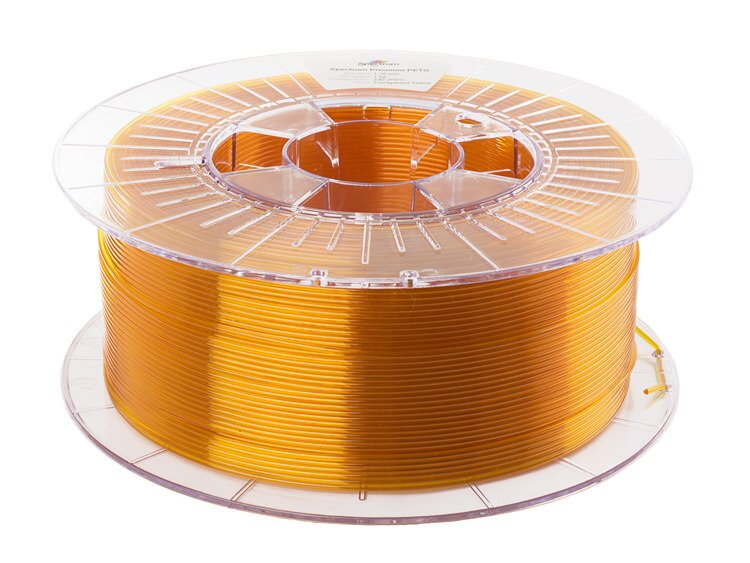 PETG vlákno priehľadné žlté 1,75 mm spektrum 1 kg