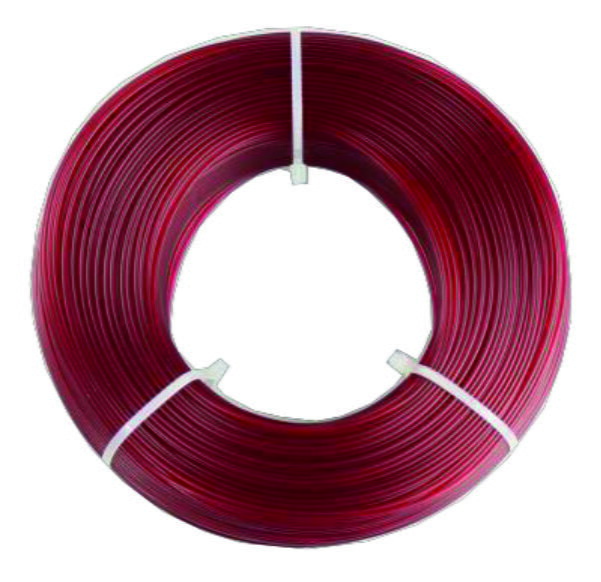 PETG Easy filament doplňuje víno Red Transparent 1,75 mm Fiberlogy  850g