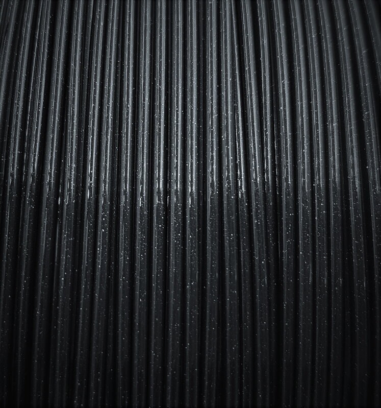 PET-G filament 1,75 mm Galaxy trblietavý čierny Devil Design 1 kg
