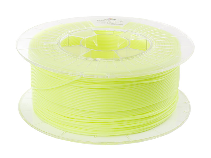 Fluorescenčné žlté plesne 1,75 mm spektrum 1 kg Fluorescenčné žlté plesne 1,75 mm spektrum 1 kg