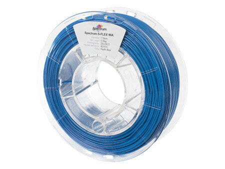 S-flex vlákno 90A Pacific Blue 1,75 mm spektrum 0,25 kg