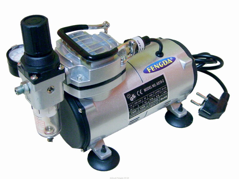 Airbrush Hobby Compressor Fengda AS-18-2 Airbrush Hobby Compressor Fengda AS-18-2