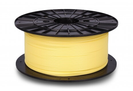 Filament-PM PLA + Vylepšené ľahko tlačiteľné banánový žltý reťazec 1,75 mm 1 kg vlákno PM