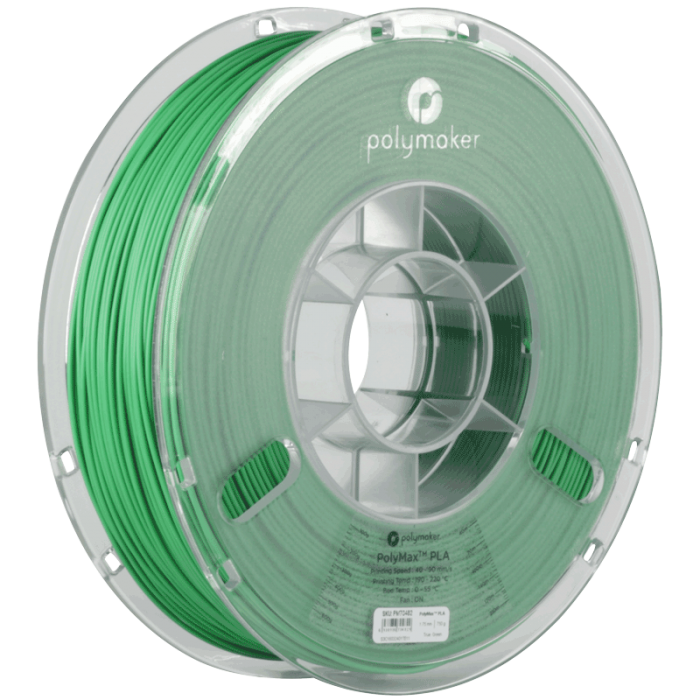PLA Ploymax vlákno zelená 1,75 mm polymaker 750g