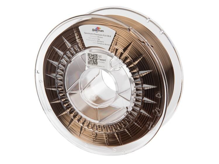 PLA Hodvábne vlákno bronzový škoricový bronz 1,75 mm spektrum 1 kg PLA Hodvábne vlákno bronzový škoricový bronz 1,75 mm spektrum 1 kg