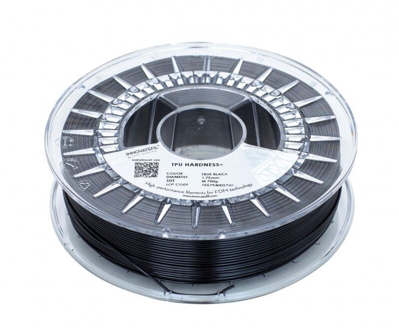 INNOVATEFIL TPU HARDNESS + filament čierny 1,75 mm 750 g INNOVATEFIL TPU HARDNESS + filament čierny 1,75 mm 750 g