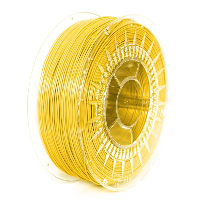 PLA filament 1,75 mm jasný žltý Devil Design 1 kg
