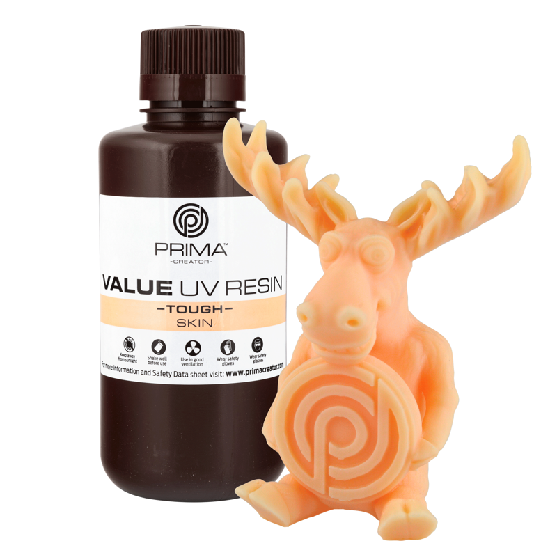 PrimaCreator Výhodná houževnatá UV pryskyřice (jako ABS) - 500 g - Pleťová